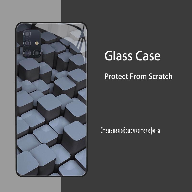 Case For Samsung Galaxy A51 Cases Tempered Glass Case For Samsung Galaxy A31 A71 Bumper A 51 71 Hard Silicone Cover Coque Fundas
