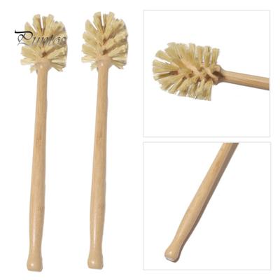 1/2Pcs Sisal Fiber Toilet Brush Eco-Friendly Beechwood Long Handle Cleaning Brush Sustainable Household Cleaning Accessory