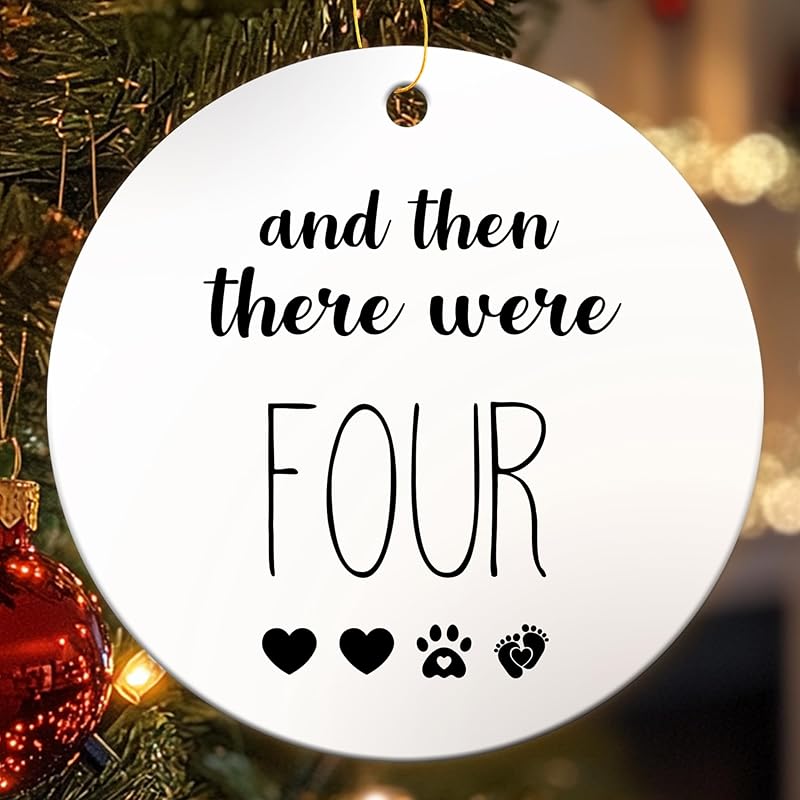 Grandparent Est. 2024 Christmas Ornaments, Grandparent To Be Ornaments for Christmas Tree, New Grandparent Gifts, 2024 Christmas Ornaments, Ceramic