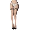 Womens See Through Thigh High Stockings with Garter Belt Cute Bowknot Sheer Silk Pantyhose Suspender Tights Lingerie