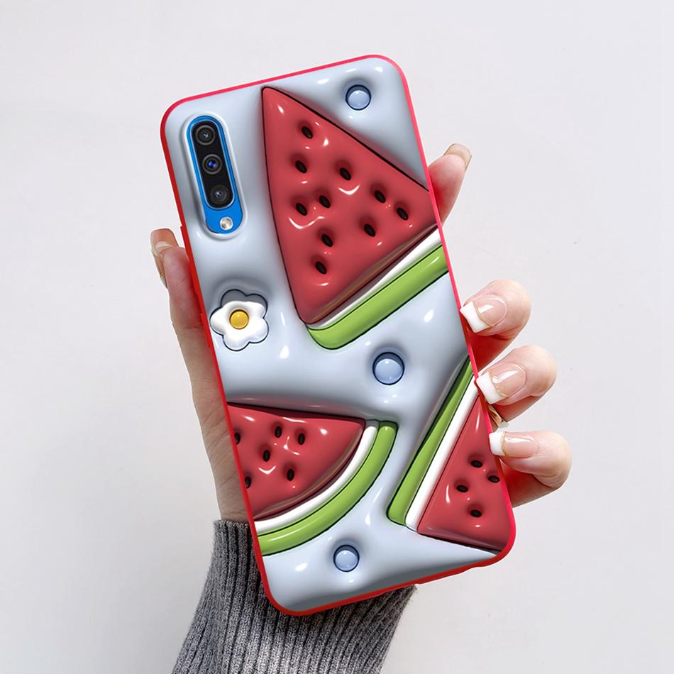 For Samsung A50 A50S A30S Case Cartoon Soft Liquid Silicone Full Protection Phone Back Cover For Galaxy A 50 50S 30S Funda Shell