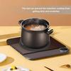 Sreuyong 5 Pack Silicone Induction Cooker Protector Mats  Heat Resistant Non Slip Scratch Guard Pads  Black  22cm Diameter
