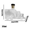 Karafki na Alkohol Pojemnik na Whiskey Dekoracja Półciężarówki 375ml Dekoracyjna Karafka z Zatyczką na Likier Piwo Szampana