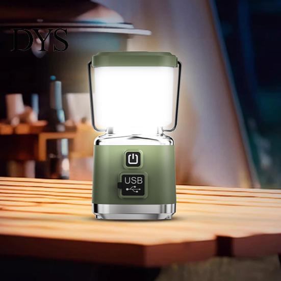 Lightweight Tent Light Camping with 4 Lighting Modes, USB-C Rechargeable Portable Adjustable Brightness Lantern Lamp, Stepless Dimming LED for Outdoor