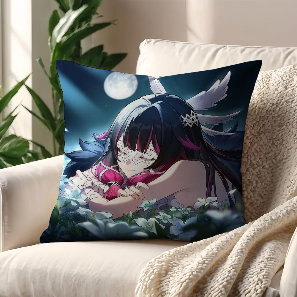 GGenshin Columbina Impact cushion cover For Pillow Printing Sofa Decoration Home Car Room Coffee Shop Office Nordic Simplicity