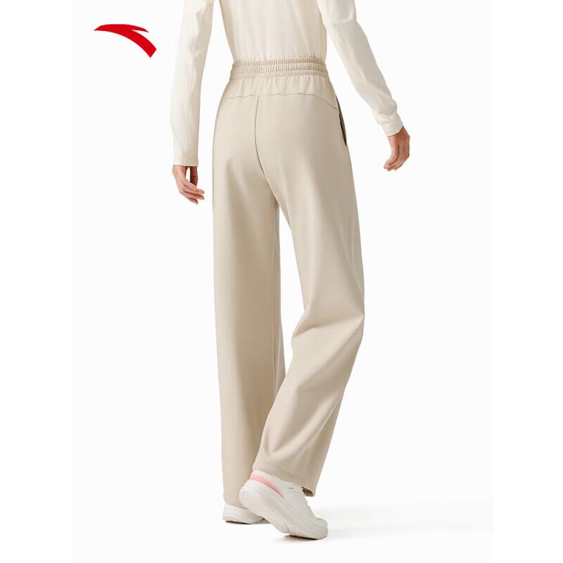 ANTA Women's Fleece-Lined High-Waist Straight Leg Sport Pants