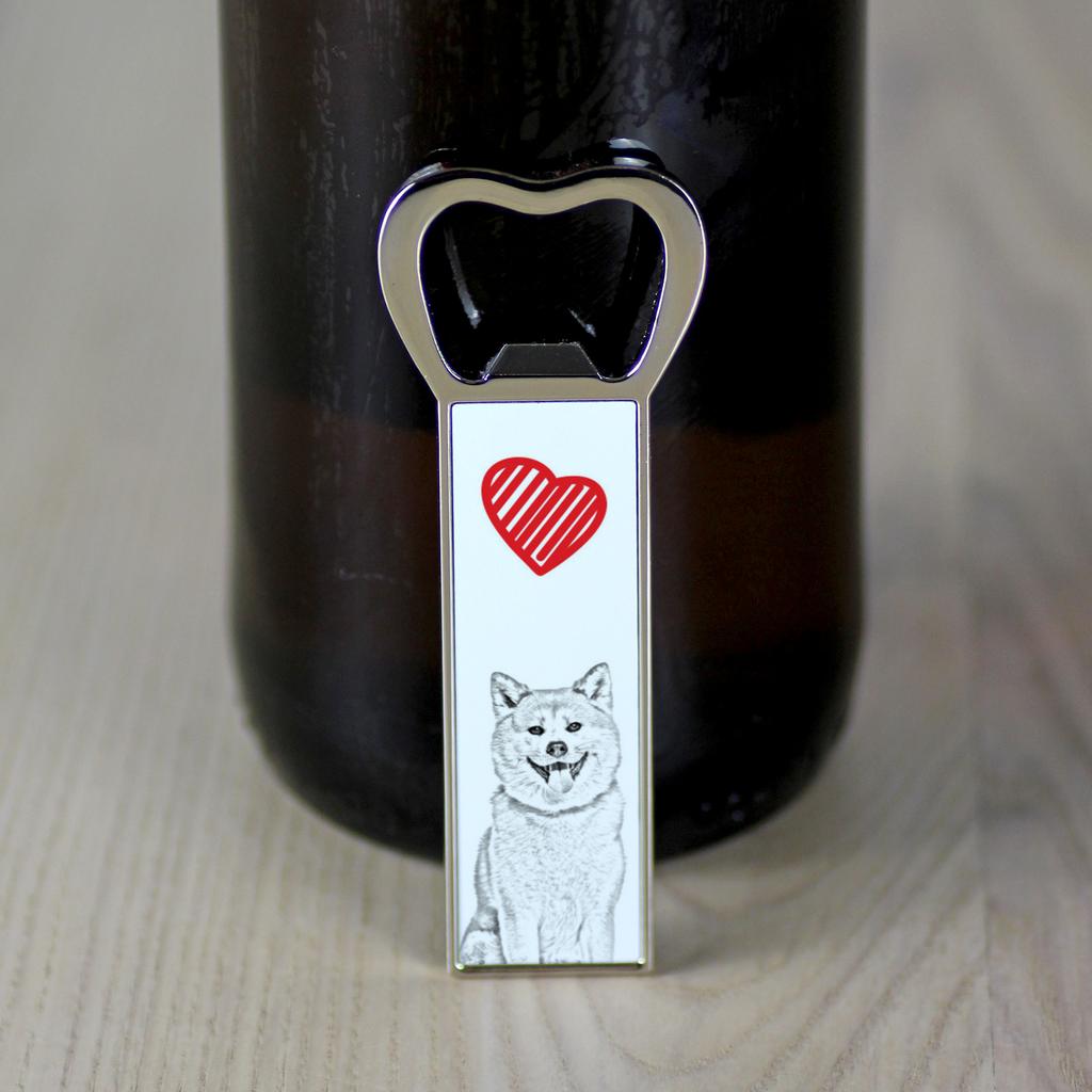Akita, Akita Inu – Bottle opener with a dog, personalized fridge opener | Art-Dog