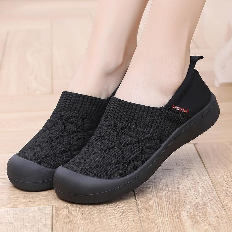 Single shoes new women's spring and autumn non-slip soft-soled lazy shoes one pedal flat-soled lightweight Doudou shoes casual breathable women's s