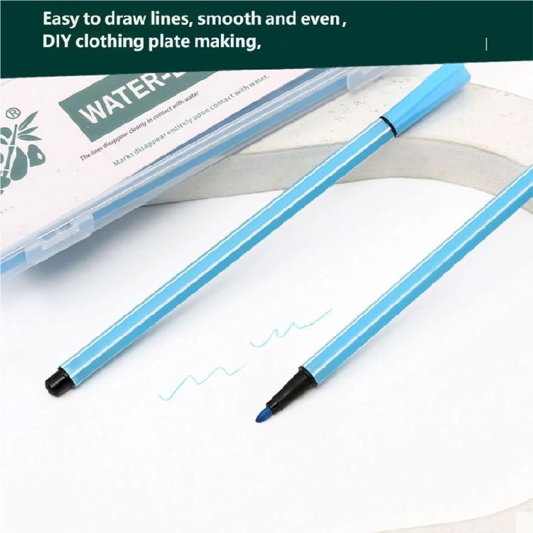 12Pcs Water Soluble Fabric Marking Pen Water Erasable Fabric Marker for Clothing Pattern Making Quilting Sewing Craft