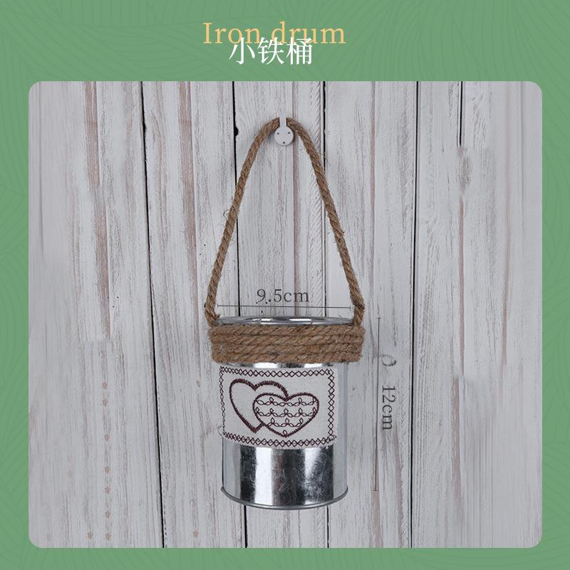 Wall-Mounted Iron Flower Pot Basket - Simple Balcony Decor