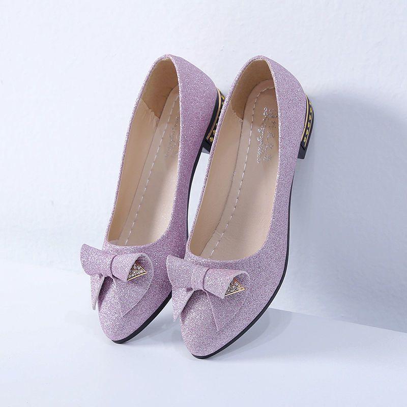 

Женские туфли-слипоны для офиса на низком каблуке с острым носком, повседневные, удобные, модные, элегантные, 39, дешевые со скидкой, женские балетки 40