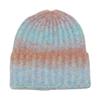 Autumn and winter pullover hat fashion versatile ear protection hat tie-dye gradual change color knitted hat winter hat women