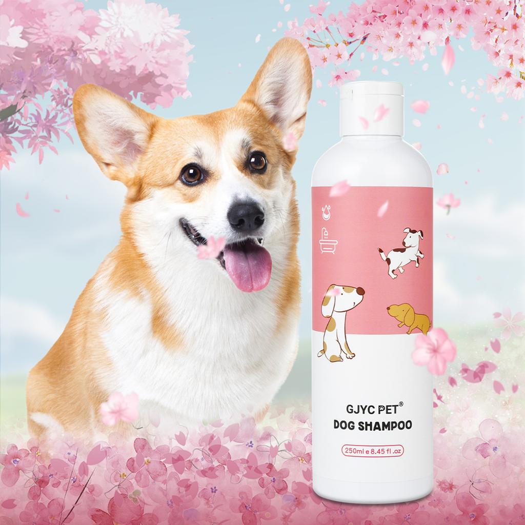 GJYC PET Natural Gentle Dog Shampoo Deep Cleansing Odor Removing Softens Fur Soothes Sensitive Skin For All Dog Breeds