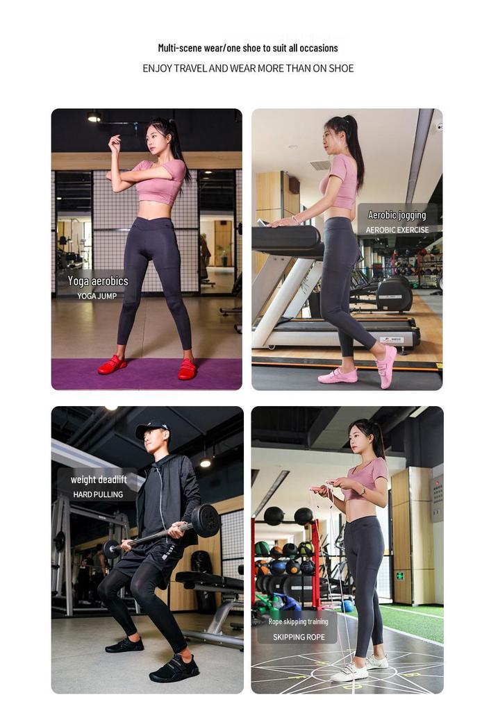Unisex Rutschfeste Barfuß-Trainingsschuhe: Atmungsaktiv für Fitness-Workouts in Innenräumen, Gewichtheben, Kniebeugen, Yoga und Laufband-Workouts