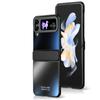 For Samsung Galaxy Z Flip 4  Case With Hinge Protection Frosted Plating Hard Plastic Shockproof Armor Cover