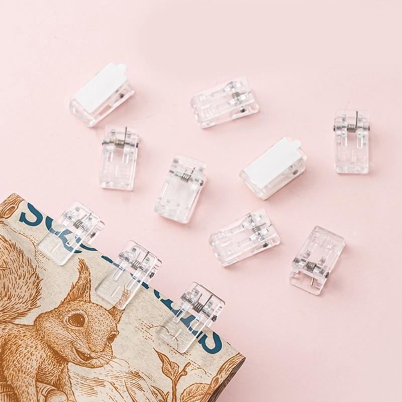 50 PEÇAS Clip Transparente Autoadesivo Gancho para Tapeçaria Clip de Parede para Decoração de Parede de Fotos