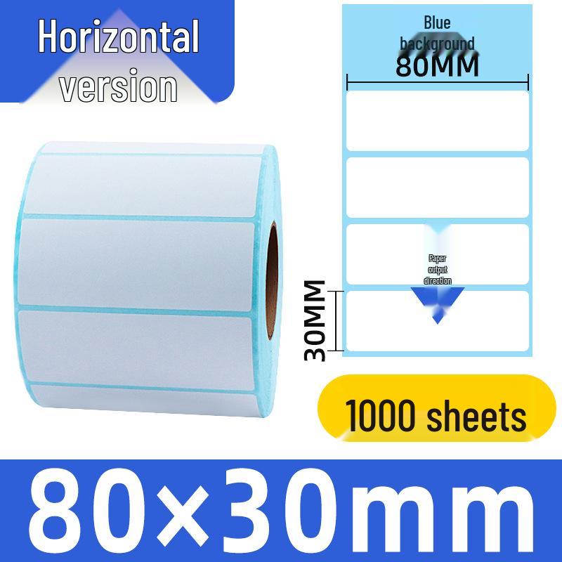 Durable 100x100 Self-Adhesive Thermal Label Paper for Supermarket Barcodes & Express Waybills