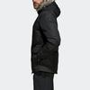 Adidas Warm Mid-Length Hooded Cotton Jacket Men Outerwear Black CF0879