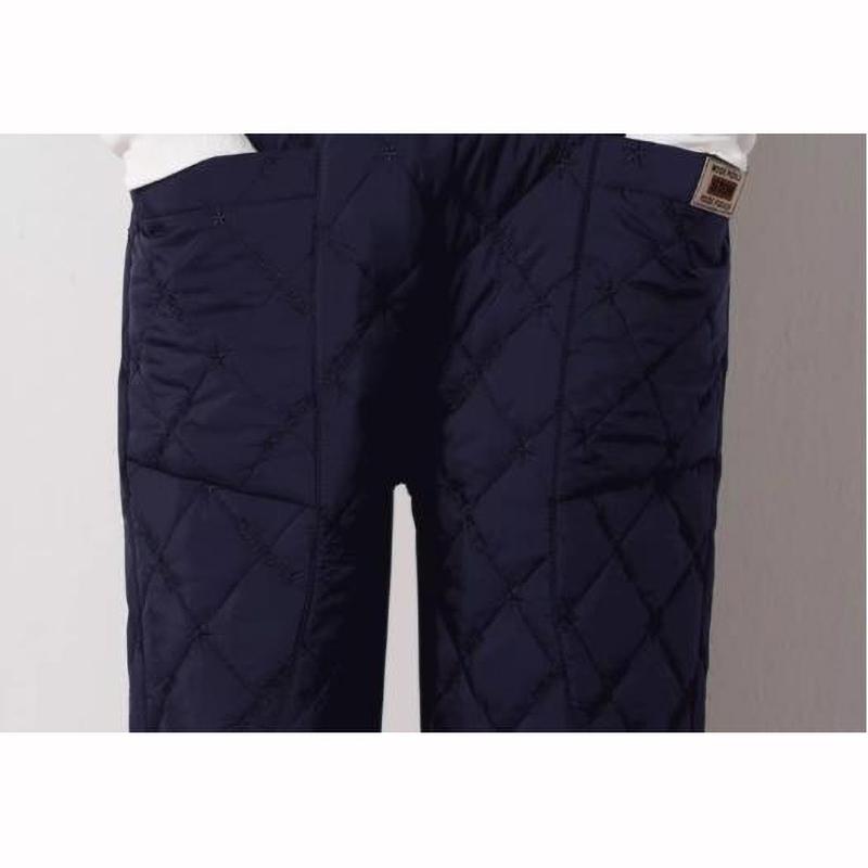 Dame Vinter Dunbukser Tykke Termiske Hverdagsbukser Snøring Elastisk Midje Joggebukse