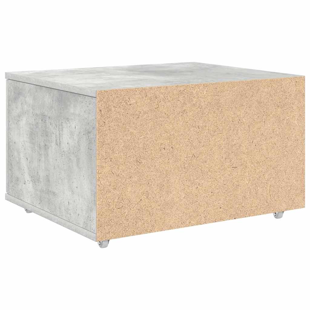 Drawer Cabinet with Wheels Concrete Grey 55 x 45 x 31 cm