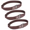 3 Set Elastic Belt Fashion Stretch with Buckle Clothing Accessories for Woman ManBrown