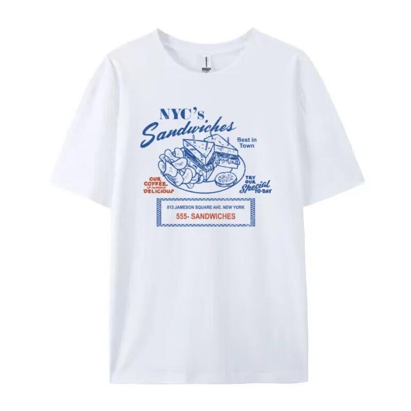 

Унисекс Мода Летние Топы Гранж Футболки Милые Еда Сэндвич Футболки Женские Винтажные Футболки Хиппи Ретро Эстетика Графические Футболки 4XL