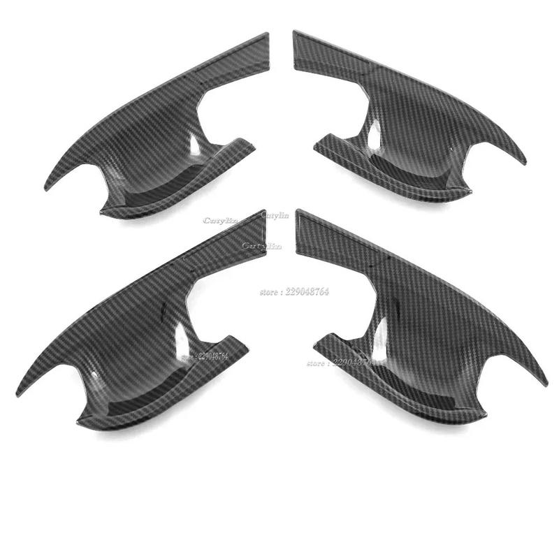 For Ssangyong Torres 2024 abs Carbon Fiber Side Door Handle Cover Trim Bowl et Sticker Protector Car Accessories