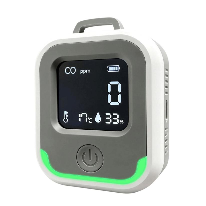 3-in-1 Carbon Monoxide Detector Portable Outdoor Camping Temperature And Humidity Carbon Dioxide Alarm Co Detector