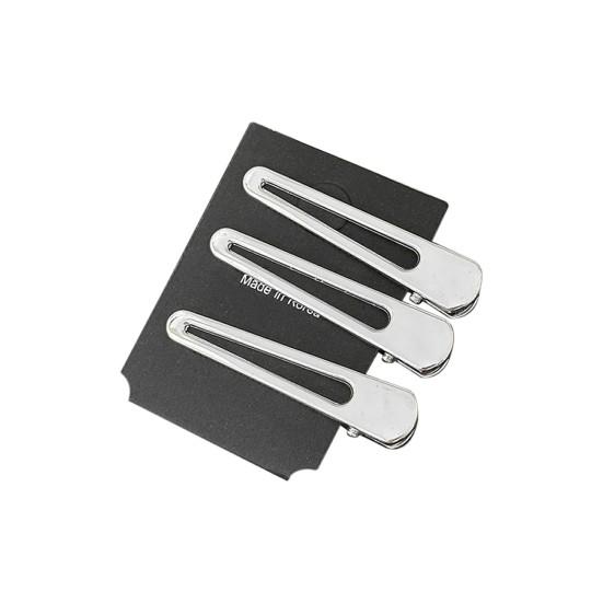 

3Pcs Girl Hairpin Star Decor X-shaped Spring Hair Pin Stable Clamping Force Non-Slip Metal Texture Hair Clips Broken Hair Fixer A