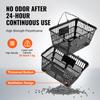 SucceBuy 12PCS Shopping Basket 21L with Metal Handle & Stand Portable Plastic Shop Grocery Basket for Store Supermarket Grocery