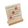 Wooden Base Acrylic DIY Calendar Handmade Manual Perpetual Calendar Wooden Desk Calendar  Desktop