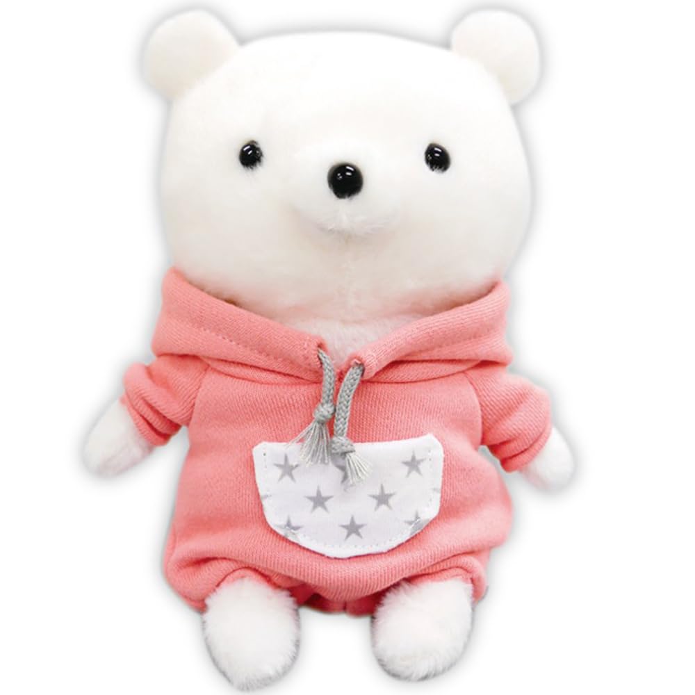 

Monseuil Stuffed Animal Bear Ivory Hoodie 10555