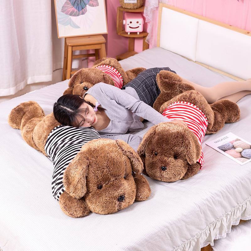 Giant Size Soft Lying Dog Plush Toys Stuffed Animal Sleep Cushion Pillow Dolls Birthday Xmas Gifts