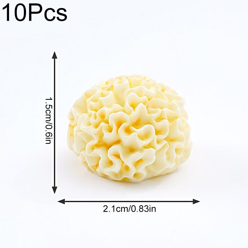 10pcs Mini Ornaments DIY Resin Mushroom Ornaments Cute Simulation Mushroom Black Fungus 11 Styles