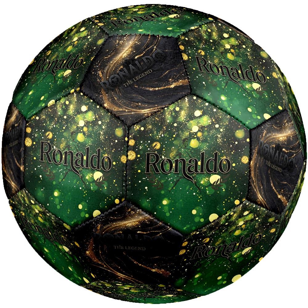 Ronaldo's Golden Ronaldo Tribute Size 5 Football Machine-Stitched Indoor/Outdoor Universal Football Ideal for Soccer Enthusiasts
