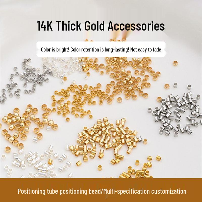 

Позиционирующая трубка и бусина из золота 14 карат для изготовления украшений своими руками: Концевой замок с сохранением цвета для браслетов и ожерелий