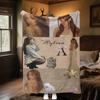 Fashion Music Avatar Plush Blanket Soft Comfortable All Seasons blanket Sofa Office Naps blanket Outdoor Travel throw Perfect Gift
