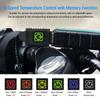 Heated Motorcycle Grips Cover 6 Temperature Settings IP67 Water Proof USB Heated Handlebar Cover for ATV Bike Scooter