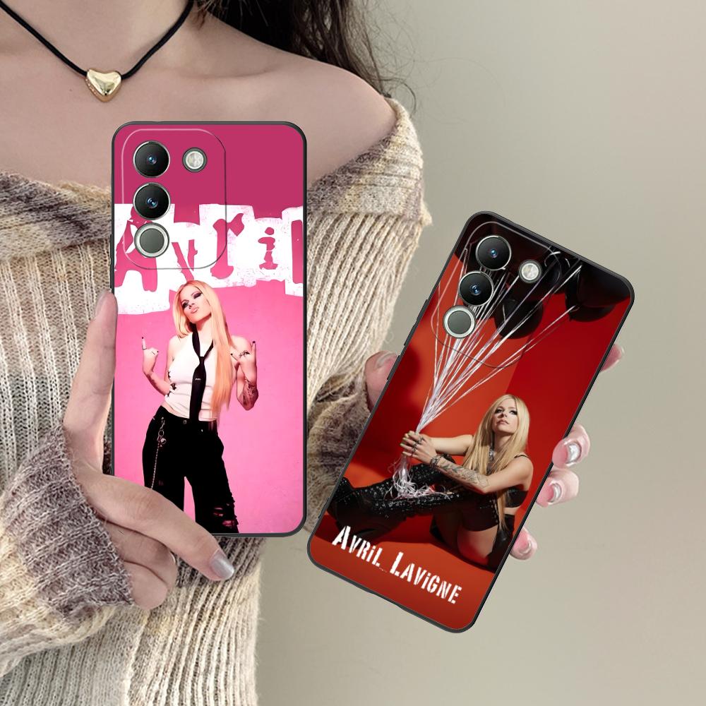 Avril Lavigne Matte TPU Mobile Phone Case for VIVO V60 V50 V40 V30 V29 V27 V25 V23 Pro Lite 5G Colorful Printing Cover