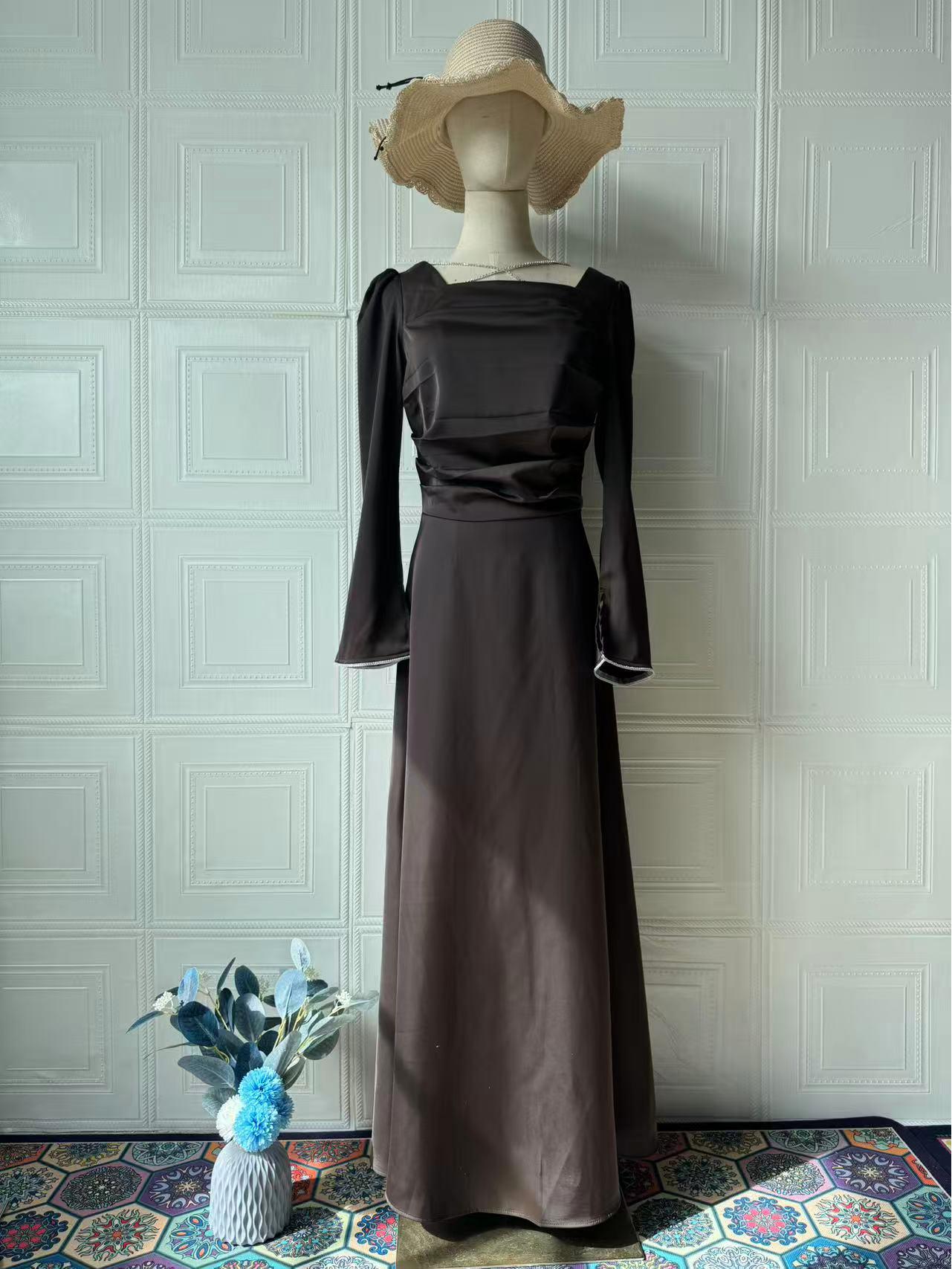 Весеннее облегающее атласное женское платье 2025 года с длинными рукавами и бандажом из стразов XXL