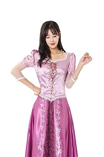 [Housaku Co., Ltd.] Rapunzel Long-Haired Princess Adult Costume Cosplay Halloween Princess Dress Women's (M)