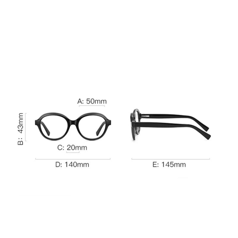 Anti Blue Rays Round Shortsighted Prescription Glasses Women Spring Hinge Stundent Myopia Spectacles 0 -0.5 -0.75 To -6.0