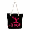 Gymnastics print thick rope single-shoulder beach bag 7245 CLE