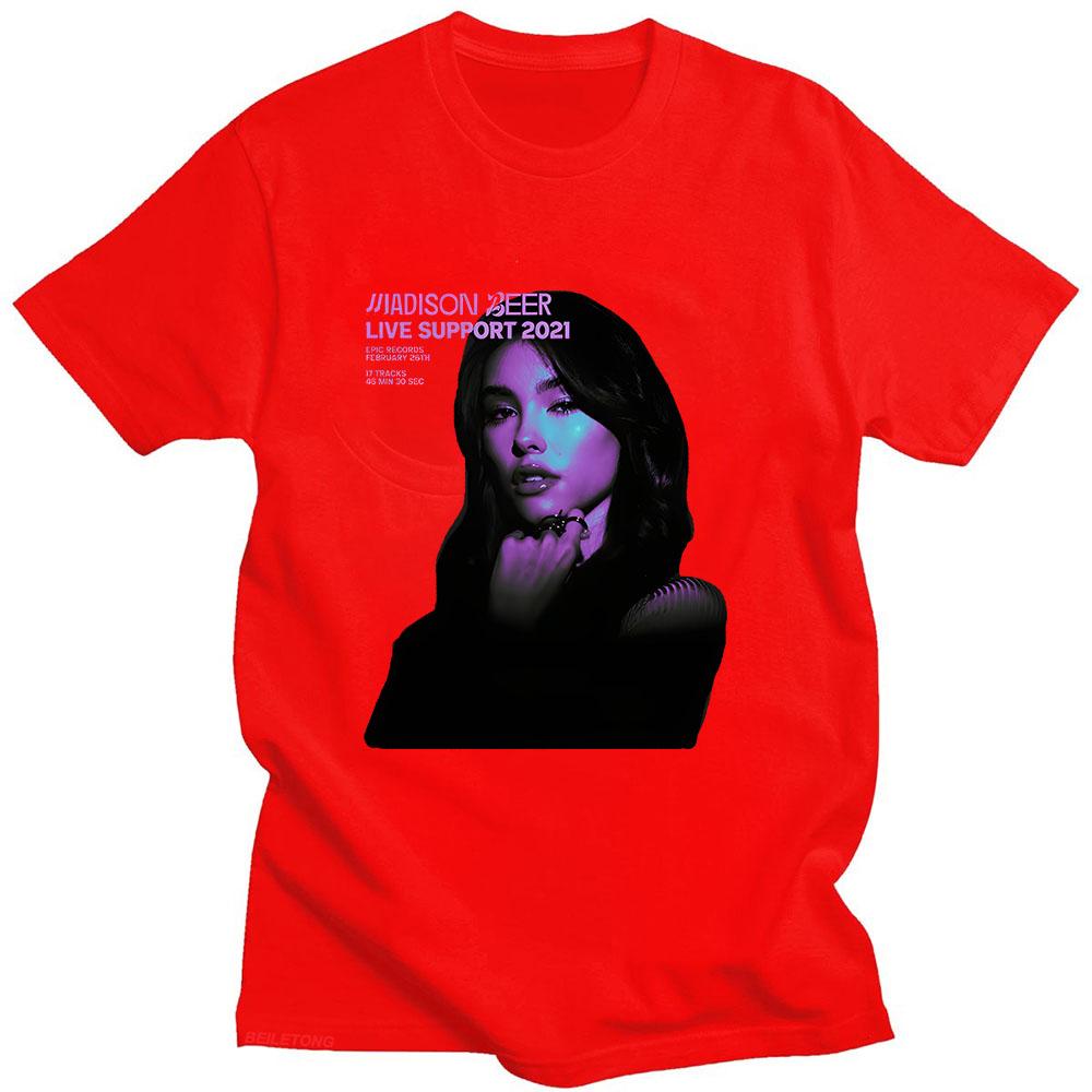 Madison Beer T-shirt Good In Goodbye Short Sleeve High Quality Tee-shirt Summer Fashion Cotton Tshirt Ropa Mujer Retro Clothing