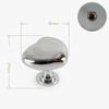 1pc Colored Love-shaped Plastic Cupboard Door Handle Wardrobe Bedside Table Drawer Closet Single-hole Handle