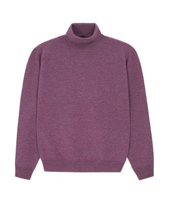 UNGIMMICK Turtleneck Superfine Merino Wool Sweater (Purple)