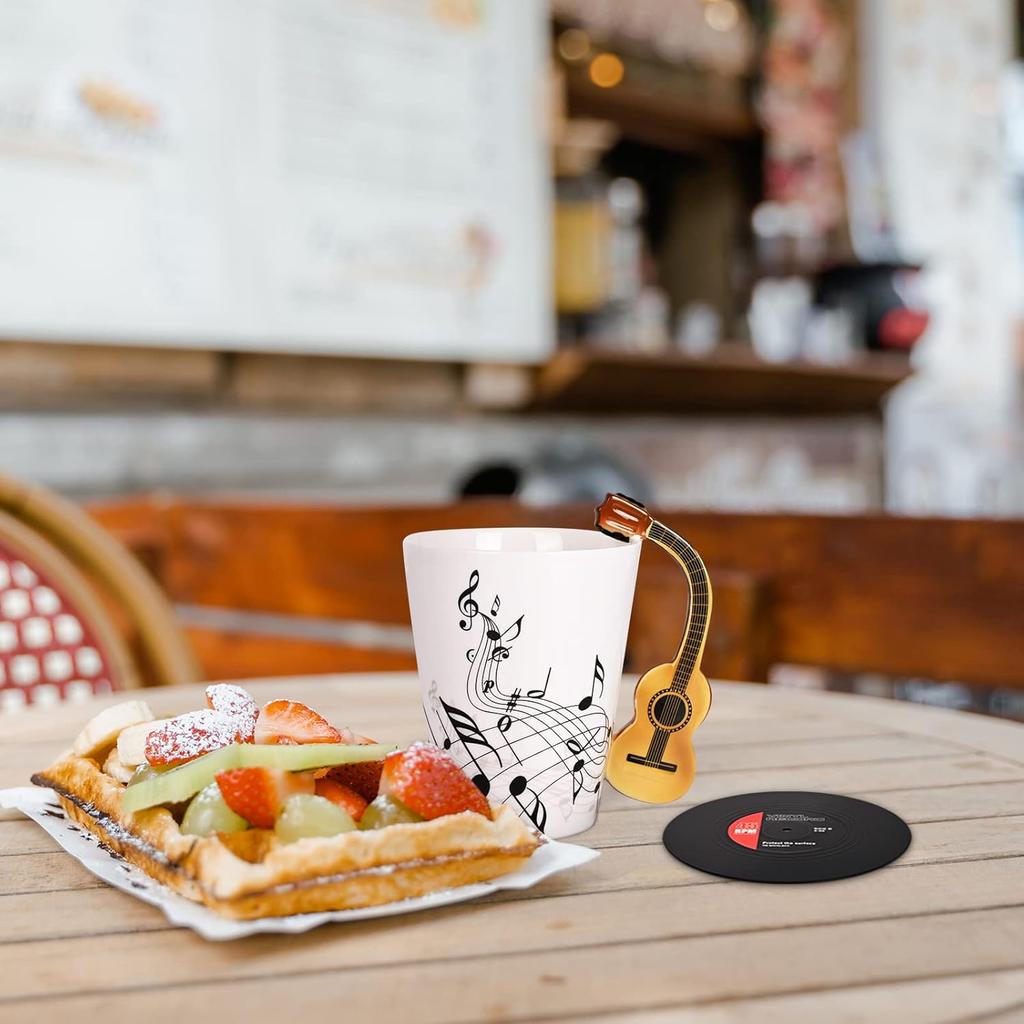 Maustic Guitar Mug, Music Gifts for Men, Guitar Gifts for Guitar Players, Christmas Birthday Gifts for Music Lovers, Music Teacher Gifts, Ceramic Mug