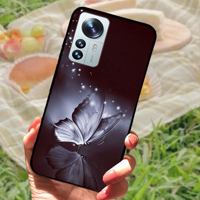 For Xiaomi Mi 12 Case 12X 12S Soft Silicone Cartoon Painted Phone Cover For Xiaomi 12 Pro Case 12S PRO Shockproof Coques Bumper