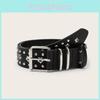 Fashionable Solid Color Star And Rivet Decor Women Casual Belt For Daily Use