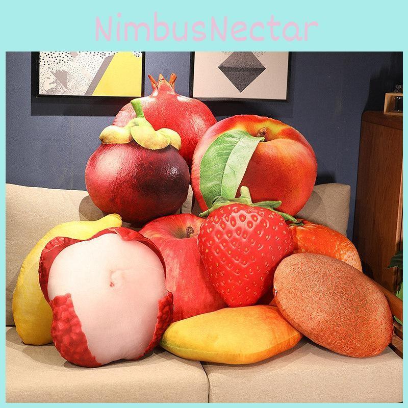 Apple Lemon Pineapple Pomegranate Watermelon Mango Simulation Toy Cushion Sofa